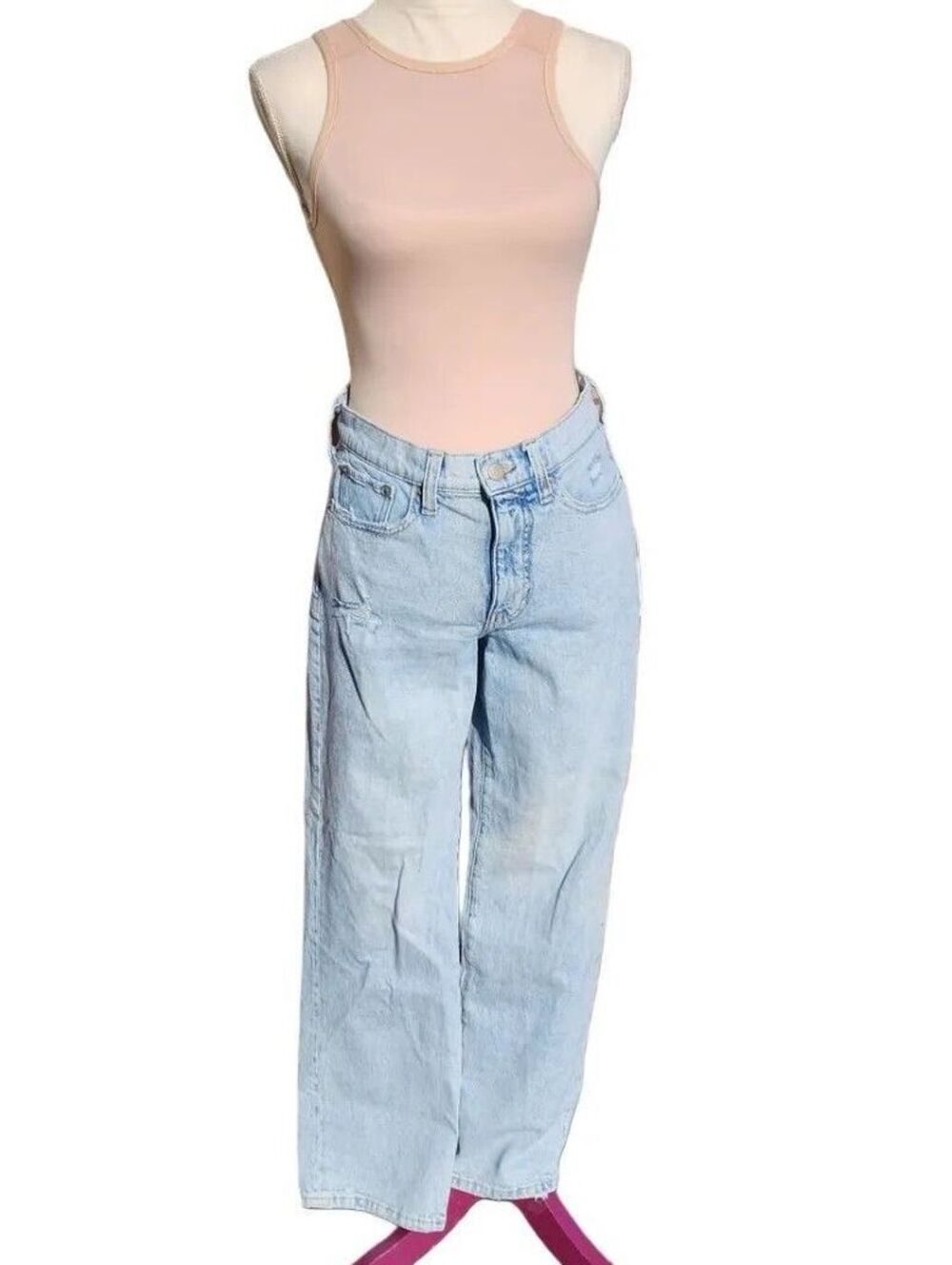 Lucky Brand Zoe High Rise Straight Light Wash Denim Jeans Size 6 28R